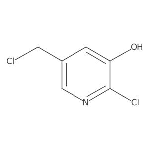 2-Chloro-5-(chloromethyl)pyridin-3-OL Structure