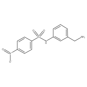 N-[3-(aminomethyl)phenyl]-4-nitrobenzene-1-sulfonamide Structure