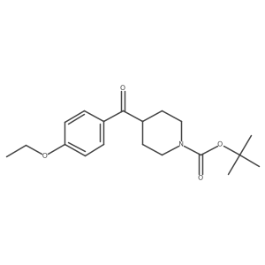 Tert-butyl 4-(4-ethoxybenzoyl)piperidine-1-carboxylate结构式
