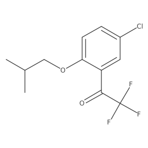 1-(5-Chloro-2-isobutoxyphenyl)-2,2,2-trifluoroethanone结构式