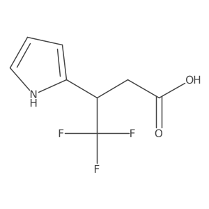 4,4,4-trifluoro-3-(1H-pyrrol-2-yl)butanoic acid Structure