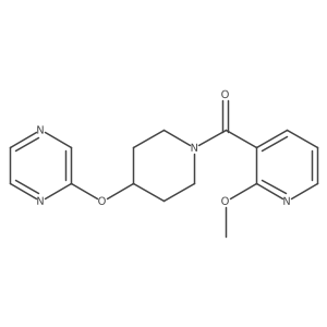 (2-Methoxypyridin-3-yl)(4-(pyrazin-2-yloxy)piperidin-1-yl)methanone结构式