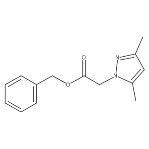 benzyl 2-(3,5-dimethylpyrazol-1-yl)acetate Structure