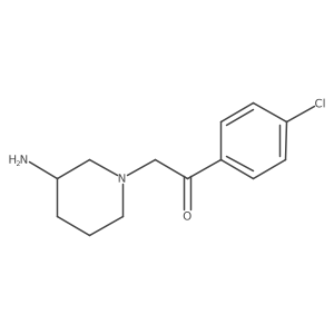 2-(3-Aminopiperidin-1-yl)-1-(4-chlorophenyl)ethan-1-one结构式