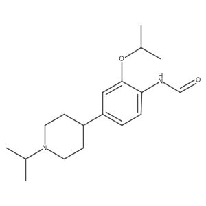 N-[2-propan-2-yloxy-4-(1-propan-2-ylpiperidin-4-yl)phenyl]formamide结构式