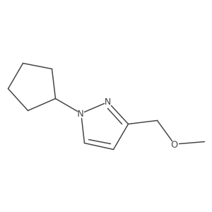 1-cyclopentyl-3-(methoxymethyl)-1H-pyrazole Structure