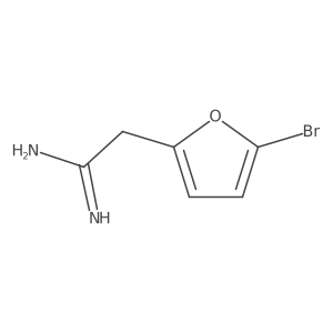 2-(5-Bromofuran-2-yl)ethanimidamide结构式