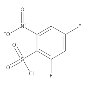2,4-Difluoro-6-nitrobenzenesulfonylchloride结构式