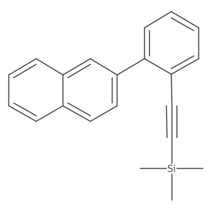 Trimethyl((2-(naphthalen-2-yl)phenyl)ethynyl)silane Structure