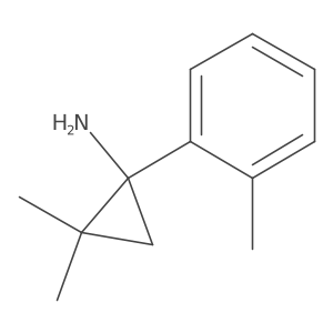 2,2-Dimethyl-1-(2-methylphenyl)cyclopropan-1-amine Structure