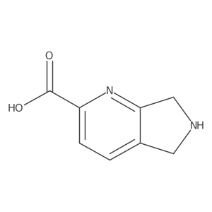 5H,6H,7H-pyrrolo[3,4-b]pyridine-2-carboxylic acid结构式