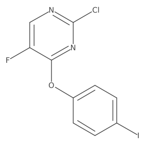 2-Chloro-5-fluoro-4-(4-iodophenoxy)pyrimidine结构式