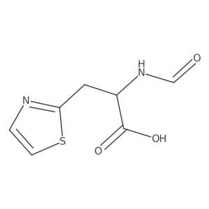 2-Formamido-3-(1,3-thiazol-2-yl)propanoic acid结构式
