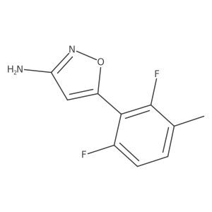 5-(2,6-Difluoro-3-methylphenyl)-1,2-oxazol-3-amine Structure
