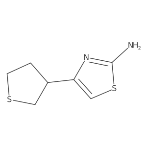 4-(Thiolan-3-yl)-1,3-thiazol-2-amine结构式