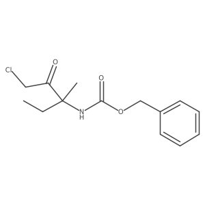 benzyl N-(1-chloro-3-methyl-2-oxopentan-3-yl)carbamate Structure