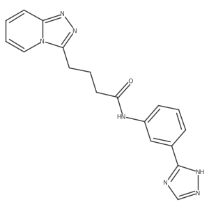 4-([1,2,4]triazolo[4,3-a]pyridin-3-yl)-N-[3-(4H-1,2,4-triazol-3-yl)phenyl]butanamide结构式