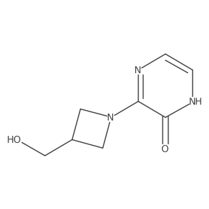 3-(3-(hydroxymethyl)azetidin-1-yl)pyrazin-2(1H)-one结构式