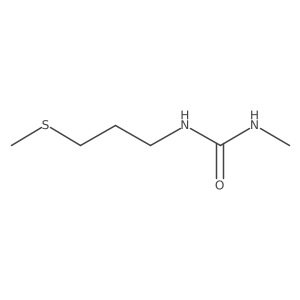 1-Methyl-3-[3-(methylsulfanyl)propyl]urea Structure