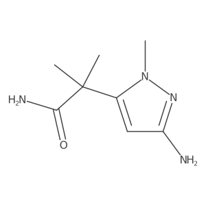 2-(3-amino-1-methyl-1H-pyrazol-5-yl)-2-methylpropanamide Structure