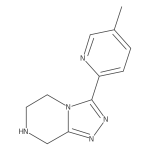3-(5-Methylpyridin-2-yl)-5,6,7,8-tetrahydro-[1,2,4]triazolo[4,3-a]pyrazine Structure