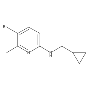 5-Bromo-N-(cyclopropylmethyl)-6-methylpyridin-2-amine Structure