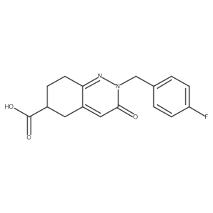 2-(4-Fluorobenzyl)-3-oxo-2,3,5,6,7,8-hexahydrocinnoline-6-carboxylic acid Structure