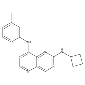 N2-Cyclobutyl-N8-(3-methylphenyl)pyrimido[5,4-d]pyrimidine-2,8-diamine Structure