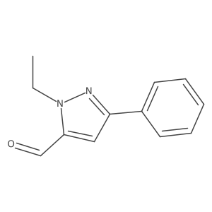1-ethyl-3-phenyl-1H-pyrazole-5-carbaldehyde Structure