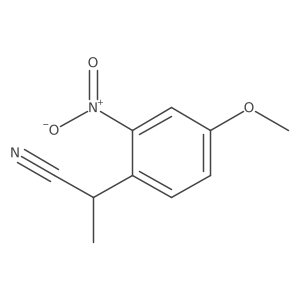 2-(4-Methoxy-2-nitrophenyl)propanenitrile结构式