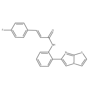 (E)-3-(4-fluorophenyl)-N-(2-(imidazo[2,1-b]thiazol-6-yl)phenyl)acrylamide Structure