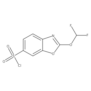 2-(Difluoromethoxy)benzo[d]oxazole-6-sulfonyl chloride Structure