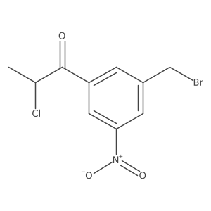 1-(3-(Bromomethyl)-5-nitrophenyl)-2-chloropropan-1-one结构式