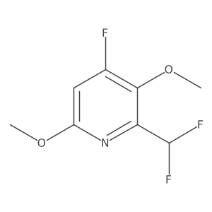 2-(Difluoromethyl)-3,6-dimethoxy-4-fluoropyridine结构式