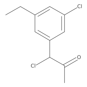 1-Chloro-1-(3-chloro-5-ethylphenyl)propan-2-one结构式
