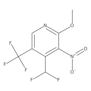 4-(Difluoromethyl)-2-methoxy-3-nitro-5-(trifluoromethyl)pyridine Structure