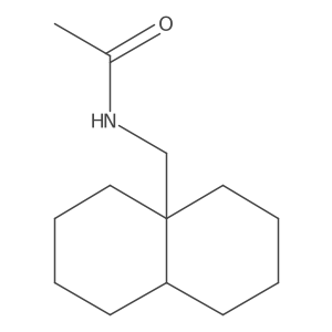 Acetamide, N-[(cis-octahydro-8a(1H)-naphthalenyl)methyl]-结构式