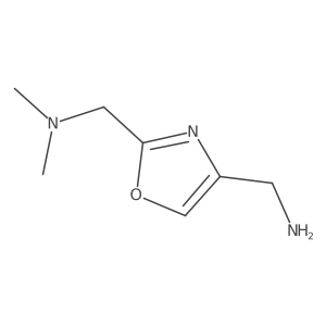 {2-[(Dimethylamino)methyl]-1,3-oxazol-4-yl}methanamine Structure