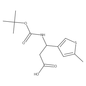 3-{[(Tert-butoxy)carbonyl]amino}-3-(5-methylthiophen-3-yl)propanoic acid结构式