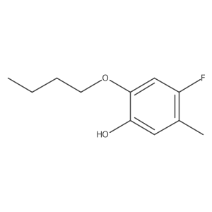 2-Butoxy-4-fluoro-5-methylphenol结构式