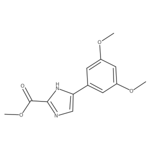 methyl 5-(3,5-dimethoxyphenyl)-1H-imidazole-2-carboxylate结构式