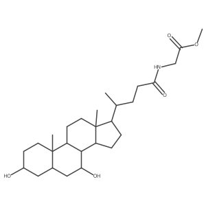 methyl 2-[[(4R)-4-[(3R,5S,7S,8R,9S,10S,13R,14S,17R)-3,7-dihydroxy-10,13-dimethyl-2,3,4,5,6,7,8,9,11,12,14,15,16,17-tetradecahydro-1H-cyclopenta[a]phenanthren-17-yl]pentanoyl]amino]acetate Structure