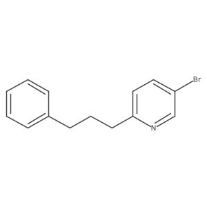 5-Bromo-2-(3-phenylpropyl)pyridine Structure
