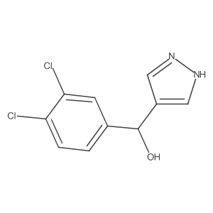 (3,4-dichlorophenyl)(1H-pyrazol-4-yl)methanol结构式
