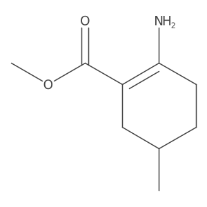 2-Amino-5-methyl-1-cyclohexene-1-carboxylic acid methyl ester Structure