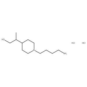 2-[1-(4-Aminobutyl)piperidin-4-yl]propan-1-ol dihydrochloride结构式