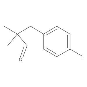 3-(4-Iodophenyl)-2,2-dimethylpropanal Structure