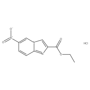 Ethyl 6-nitroimidazo[1,2-a]pyridine-2-carboxylate hydrochloride结构式
