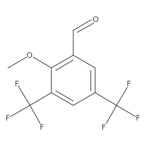 3,5-Bis(trifluoromethyl)-2-methoxybenzaldehyde结构式