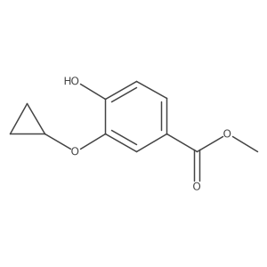 Methyl 3-(cyclopropyloxy)-4-hydroxybenzoate结构式